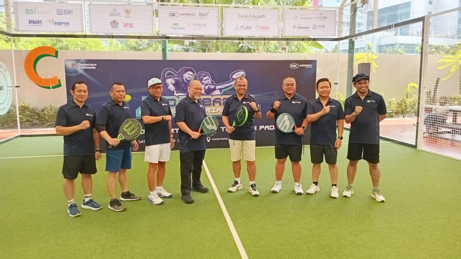 Padel Jadi Media Silaturahmi, Askrindo Syariah Gelar Halalbihalal