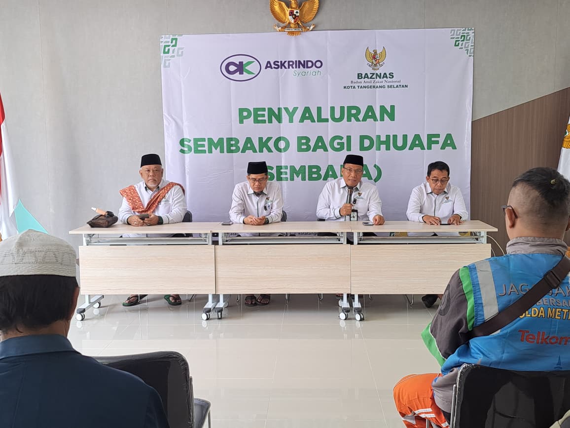 Askrindo Syariah Salurkan Sembako bagi Dhuafa Melalui Baznas