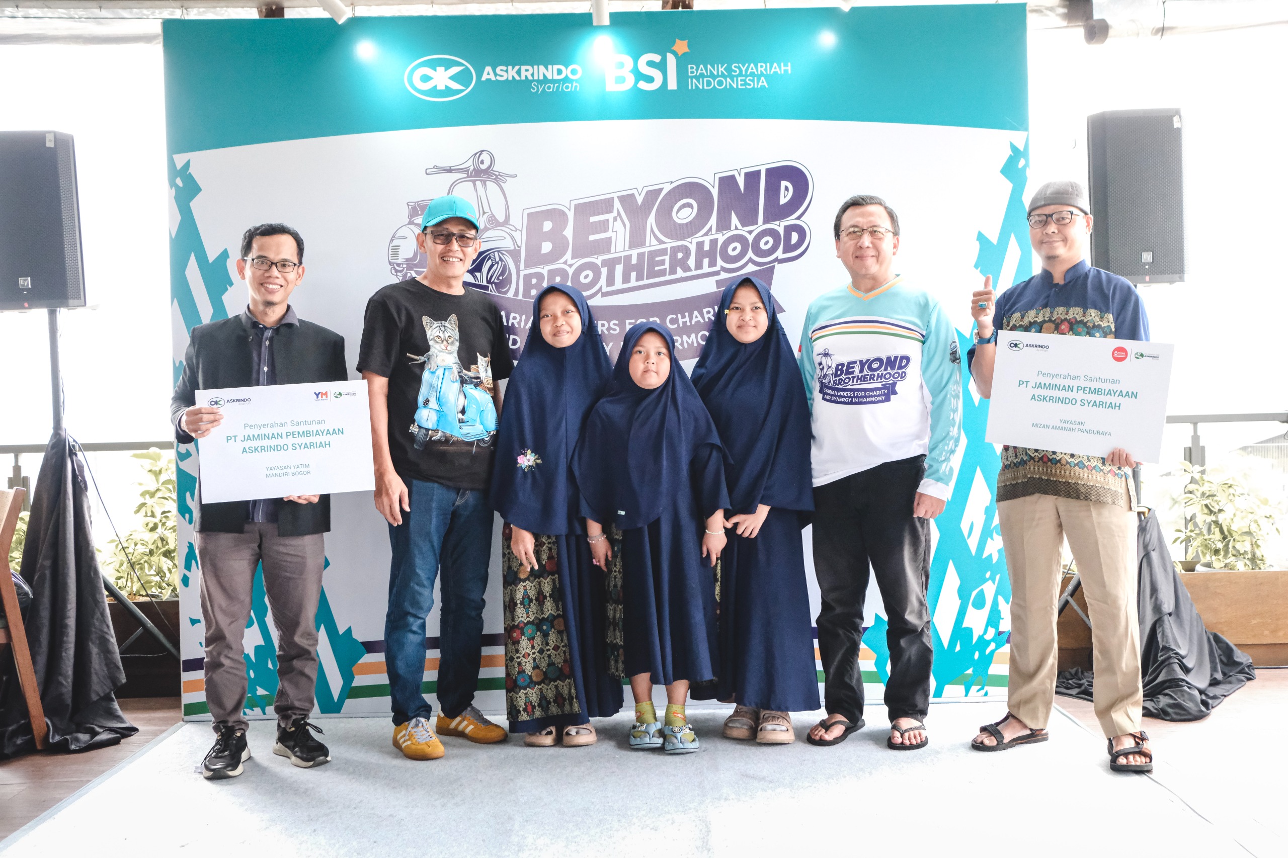 Askrindo Syariah Salurkan Bantuan Sosial di Beyond Brotherhood Syariah Riders