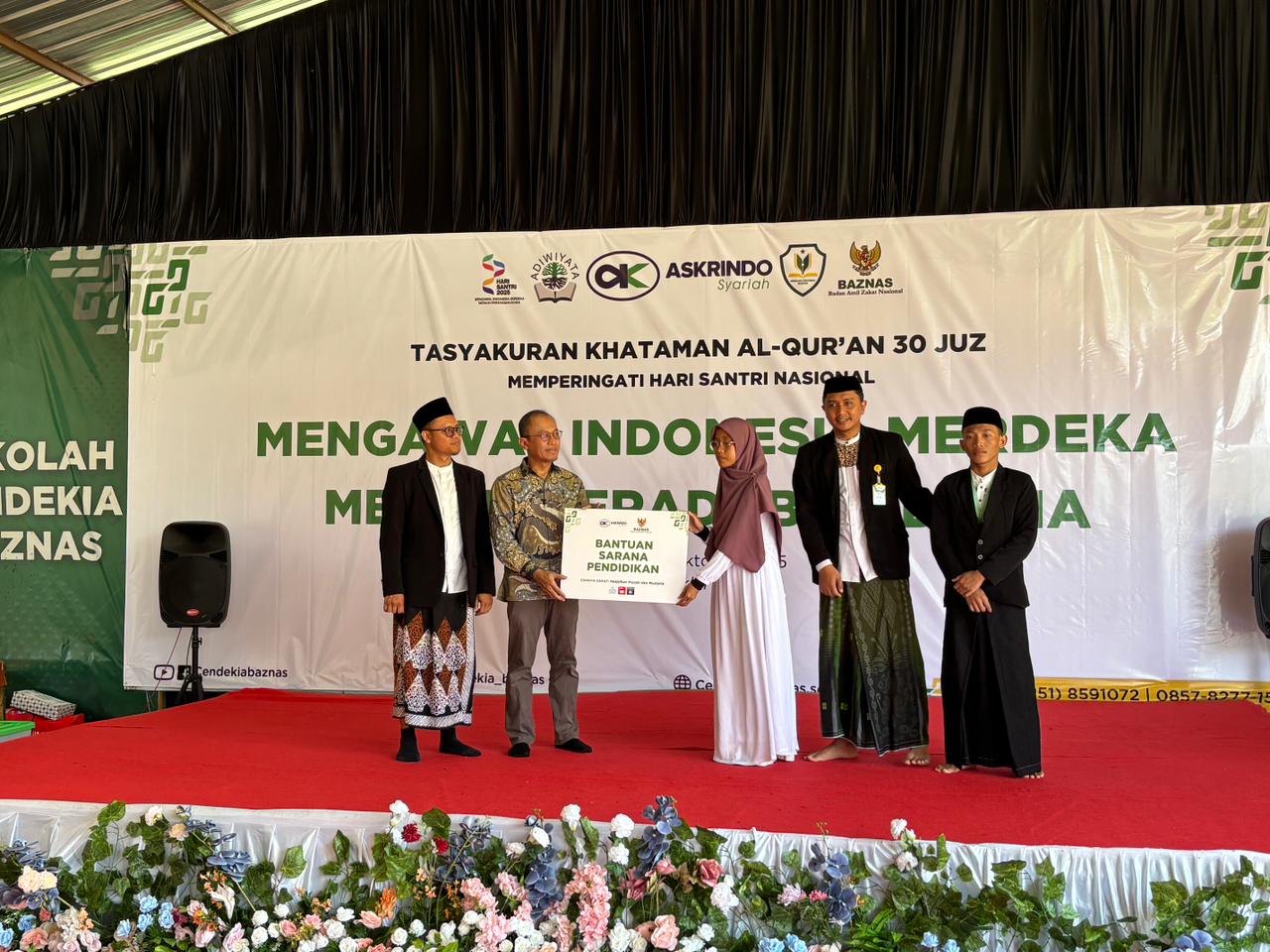 Askrindo Syariah Serahkan Bantuan Sarana Belajar di Sekolah Cendekia BAZNAS
