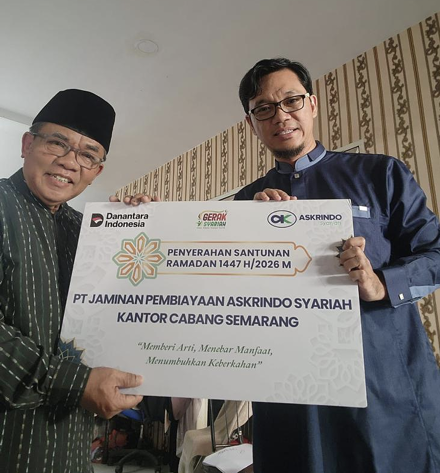 Askrindo Syariah Semarang Bagikan Santunan Ramadan
