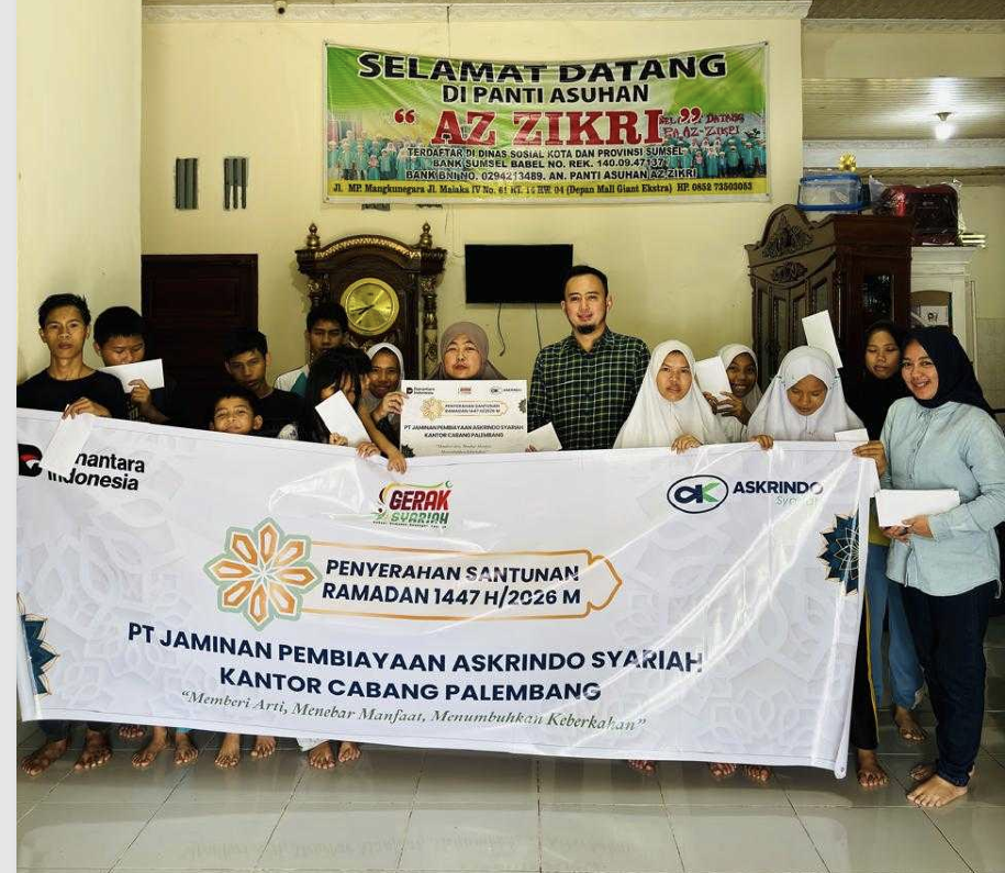 Askrindo Syariah Palembang Salurkan Santunan Ramadan